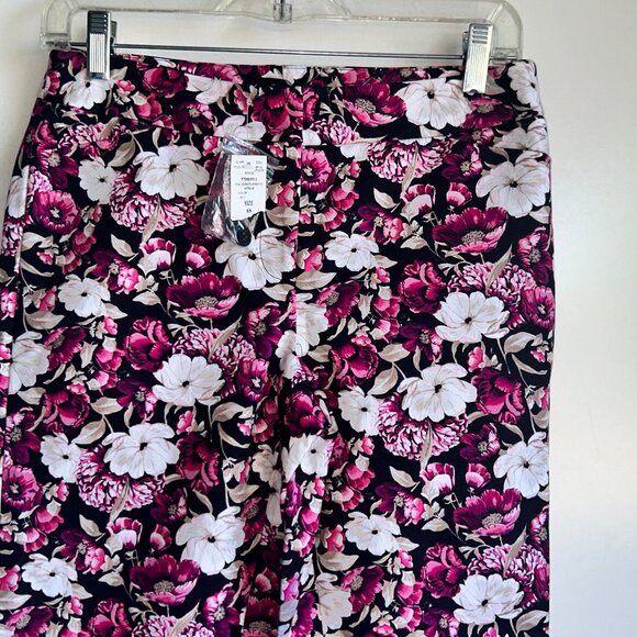 NWT White House Black Market Floral Ankle Pants Size 6S - Picture 2 of 10